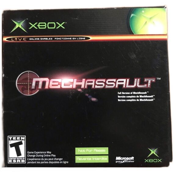 Microsoft Game Studios Xbox Mechassault Video Game Rated T - Picture 1 of 4
